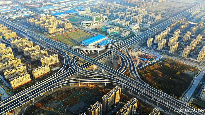江苏盐城市内环高架快速路网